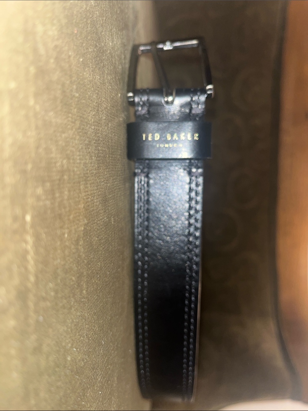 Ted Baker Black Leather Belt 34”